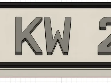 Numberplate Keyring German + E + motorcycle Remix