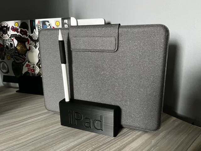 iPad in Logitech Folio Touch vertical stand