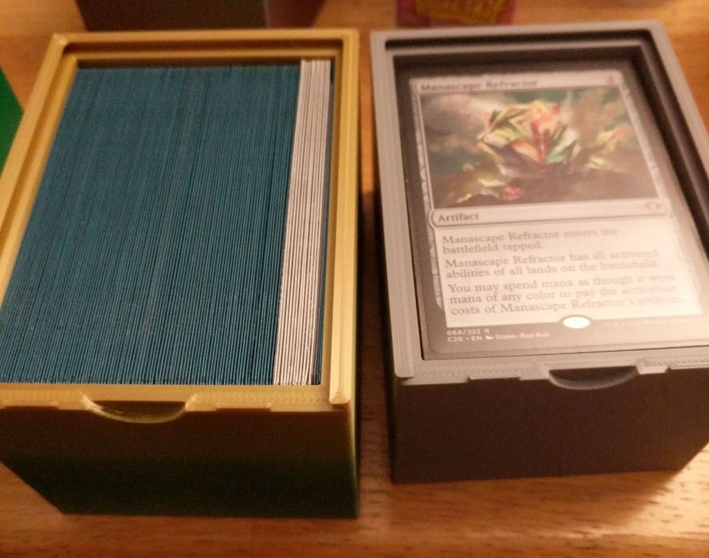 Customizable Top Loader EDH Deck Box by si1v3r Download free STL