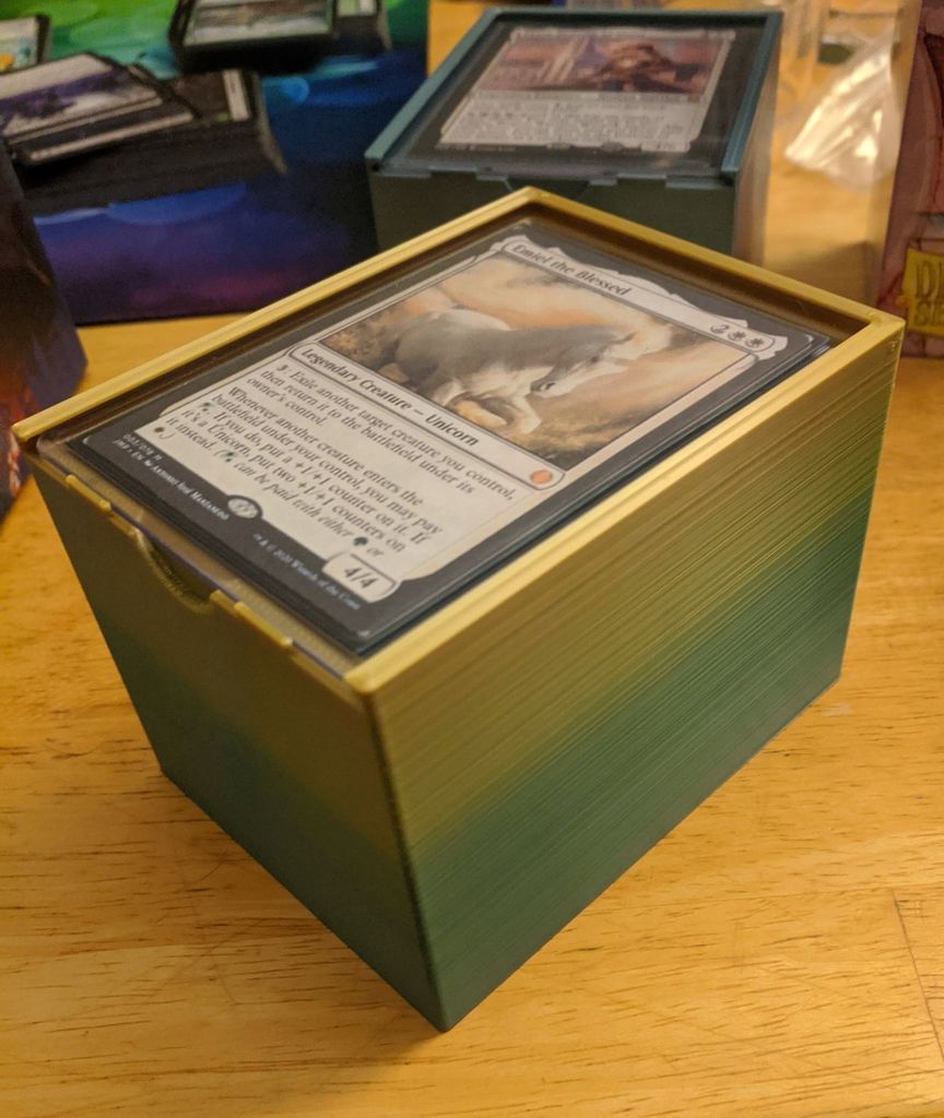 Customizable Top Loader EDH Deck Box by si1v3r | Download free STL ...