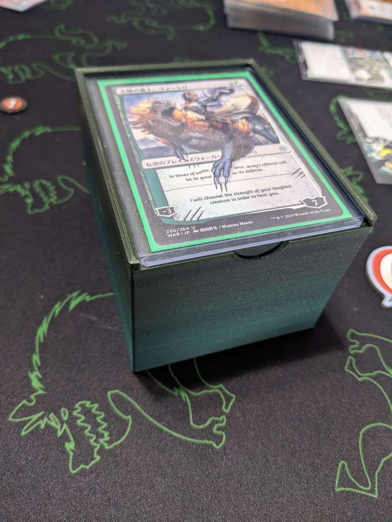 Customizable Top Loader EDH Deck Box by si1v3r Download free STL