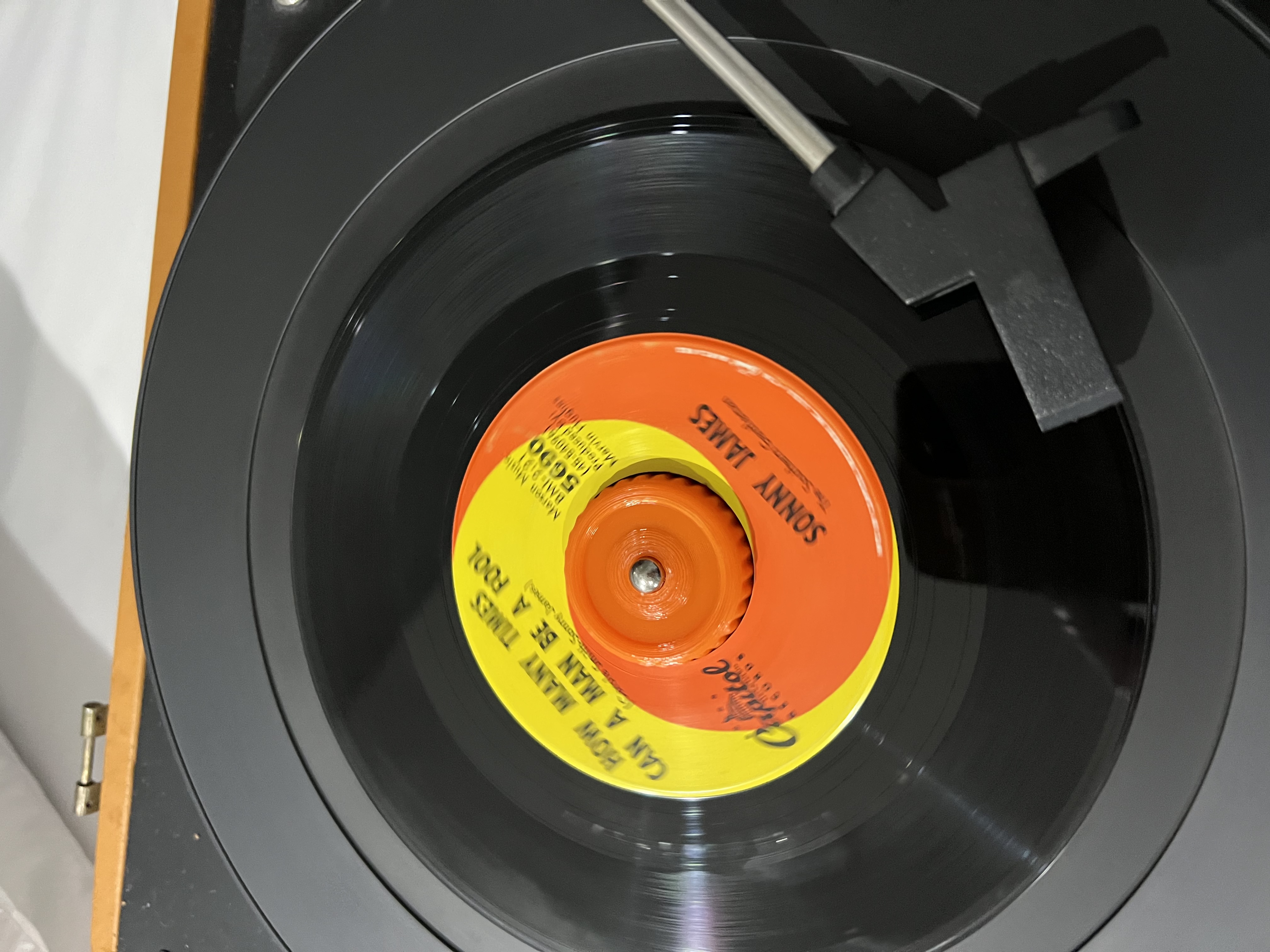 working ribbed edge 45rpm adapter