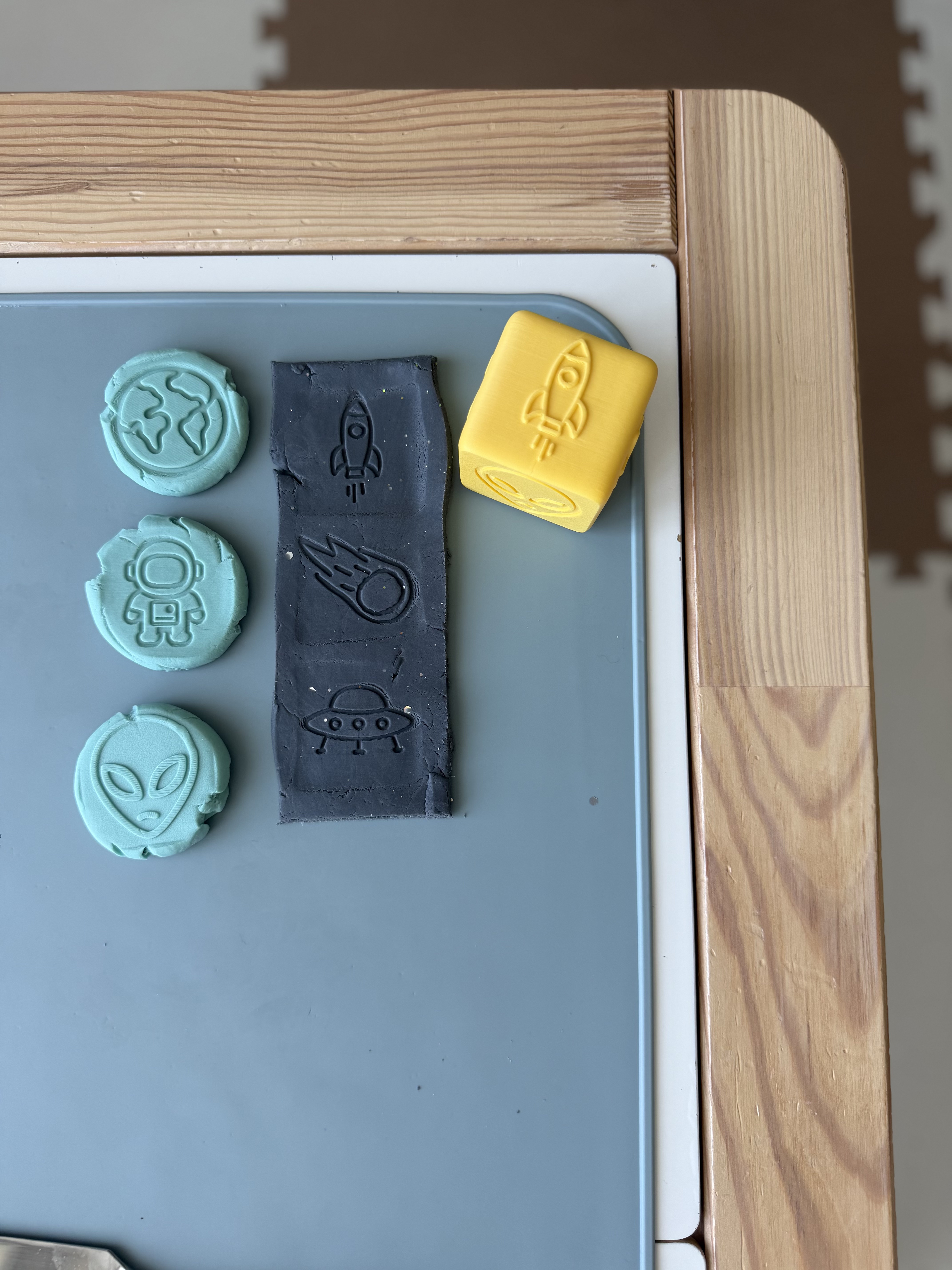 PlayDoh stamp cube - SPACE — miniatura 8
