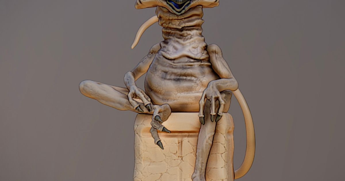 Salacious B. Crumb - Kowakian Lizard by Grafit | Download free STL ...