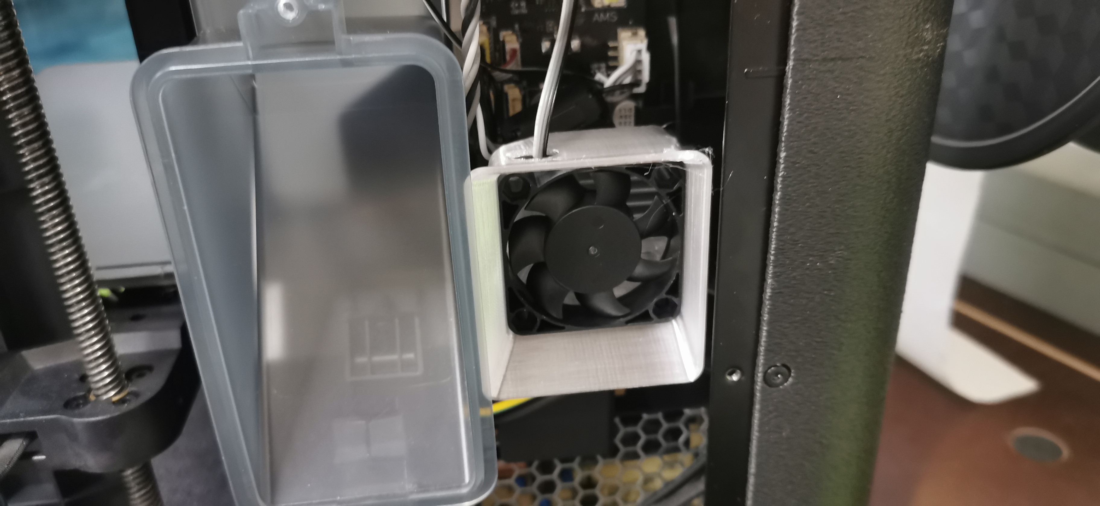 Bambu Lab P1P Fan Duct for 40x10 or 40x20 mm Fan