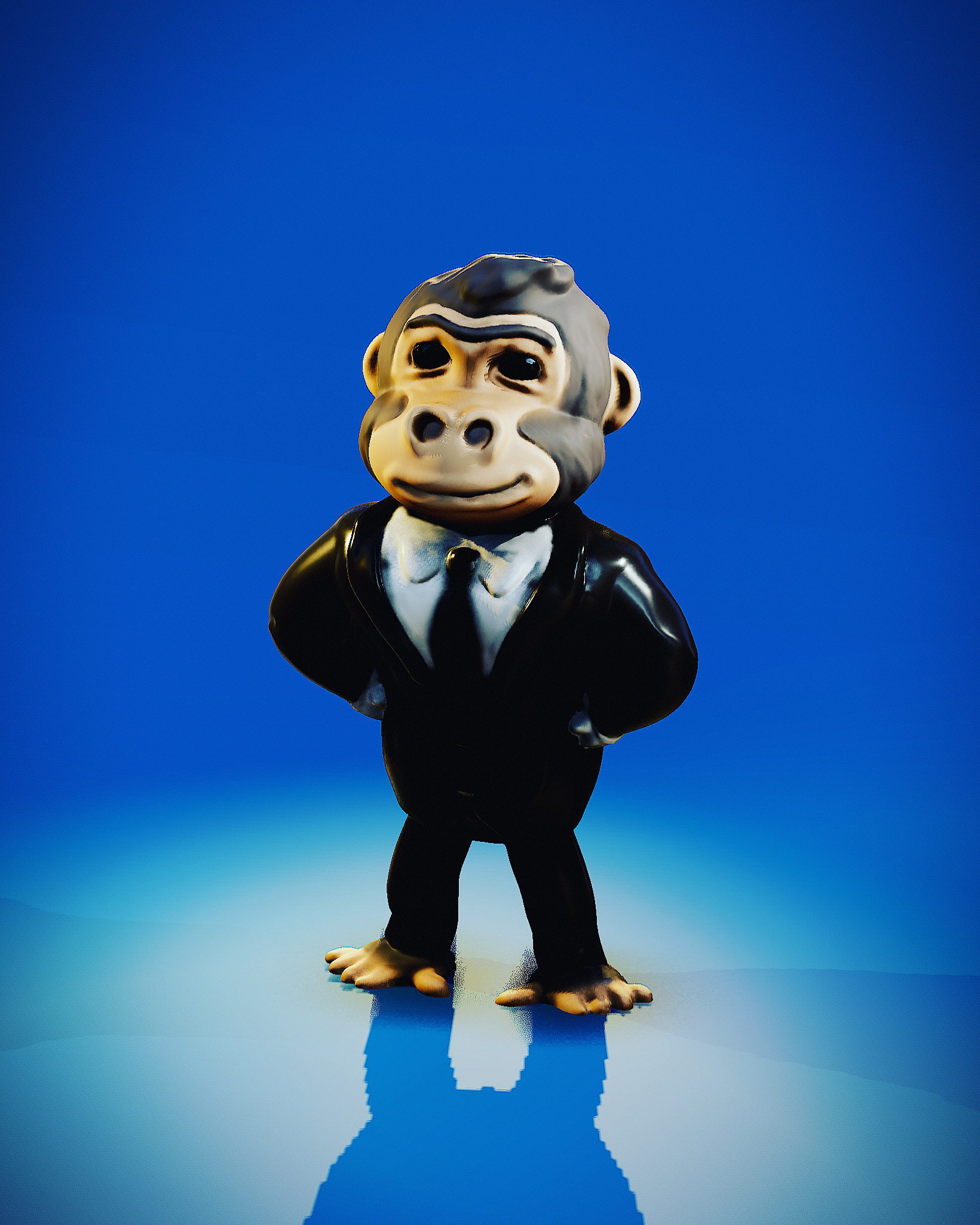 Ape in a suit