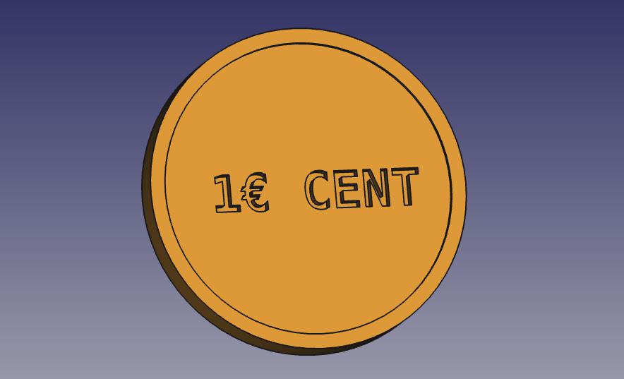 Dummy 1€ CENT by jofeinmechaniker | Download free STL model ...