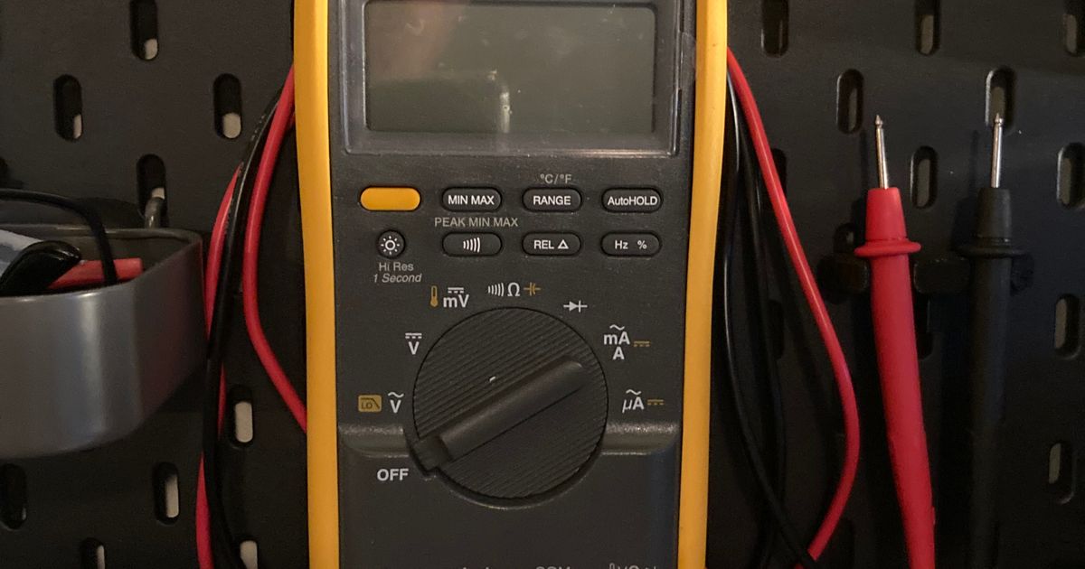 Ikea Skadis Fluke 87 V multi-meter mount by petermcd1010 | Download ...