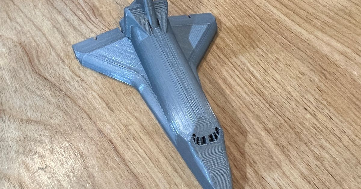 Space Shuttle Toy Simple Print by ScubaSteve | Download free STL model ...