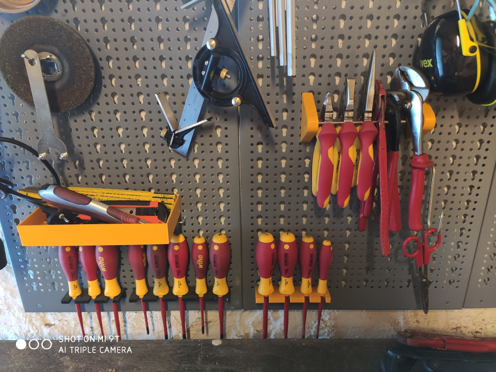 EU Pegboard Srewdriver- & Pliers Holder etc. (Wiha EDV)