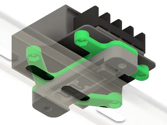 Tobsun 5V DC Converter Mount for DIN Rail Bracket