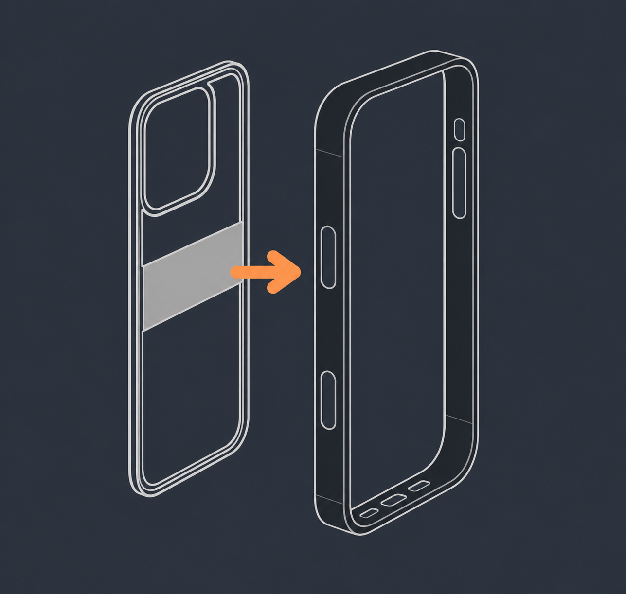 Miniatura 4 do modelo 3D Modular iPhone 16 Pro Case (dior) – Customizable Insert System