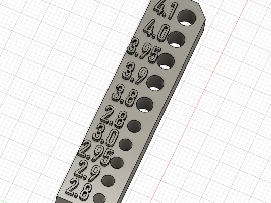 Screw Tolerance Test M3, M4 Gauge