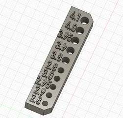 Screw Tolerance Test M3, M4 Gauge