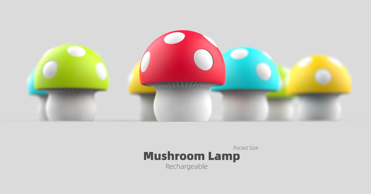 Mushroom Lamp - Pocket Size By Wuguigui | Download Free STL Model ...