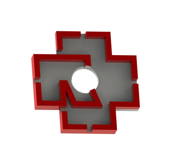Rammstein 45 record adapter