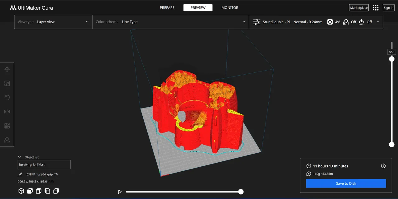 Cura work-around