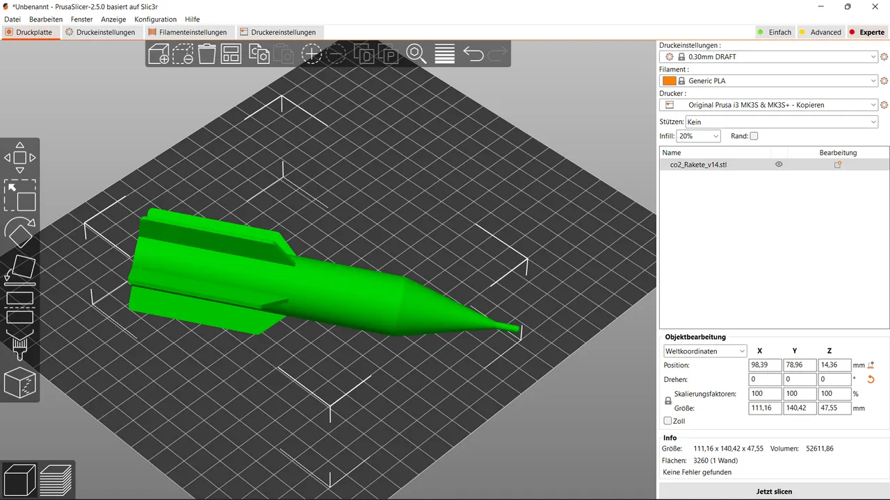 CO2 Rocket CO2-Rakete by Volker_P | Download free STL model ...