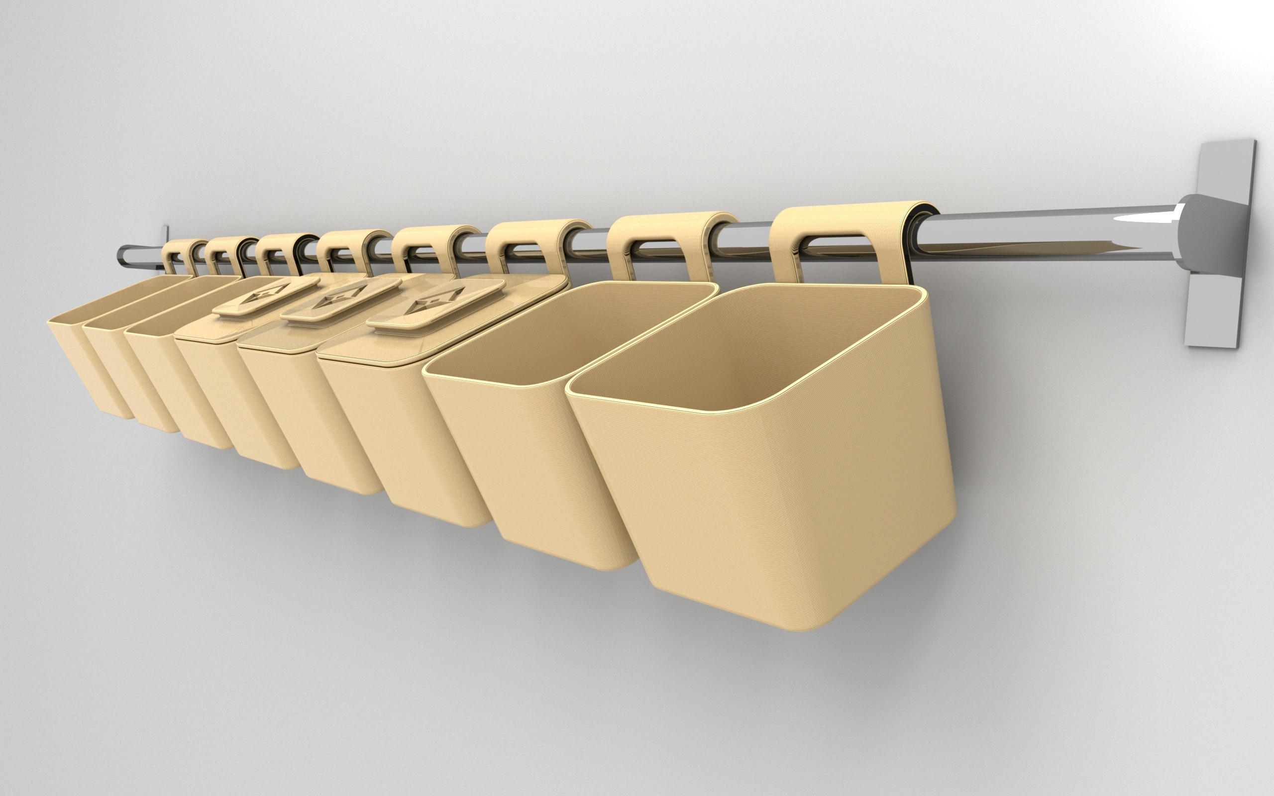 Verny-Clip for Grundtal or wallmount - Tea storage and sorting boxes