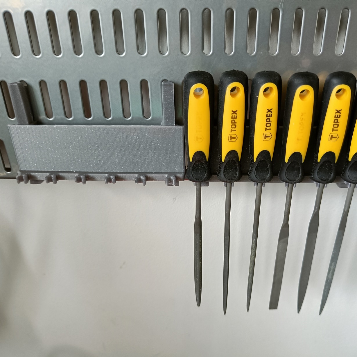 Broach Files Holder for Elfa pegboard by Aleksandr Svideniuk Download