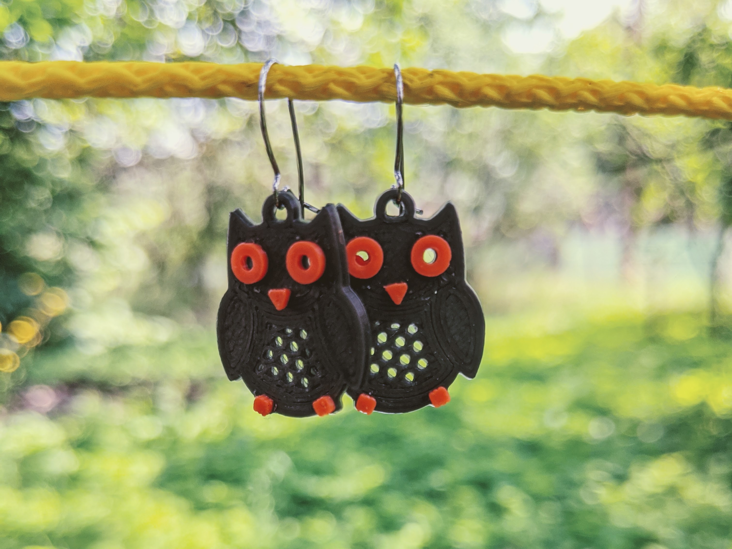 Miniatura 3 do modelo 3D Owl Earrings