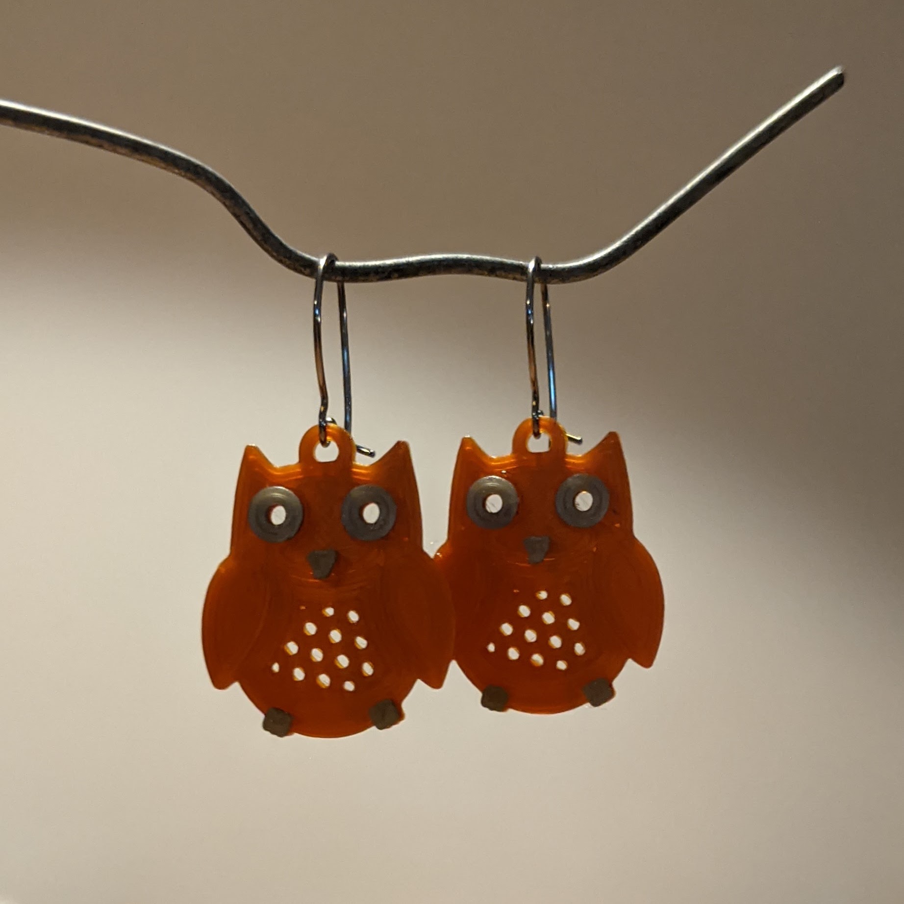 Miniatura 5 do modelo 3D Owl Earrings