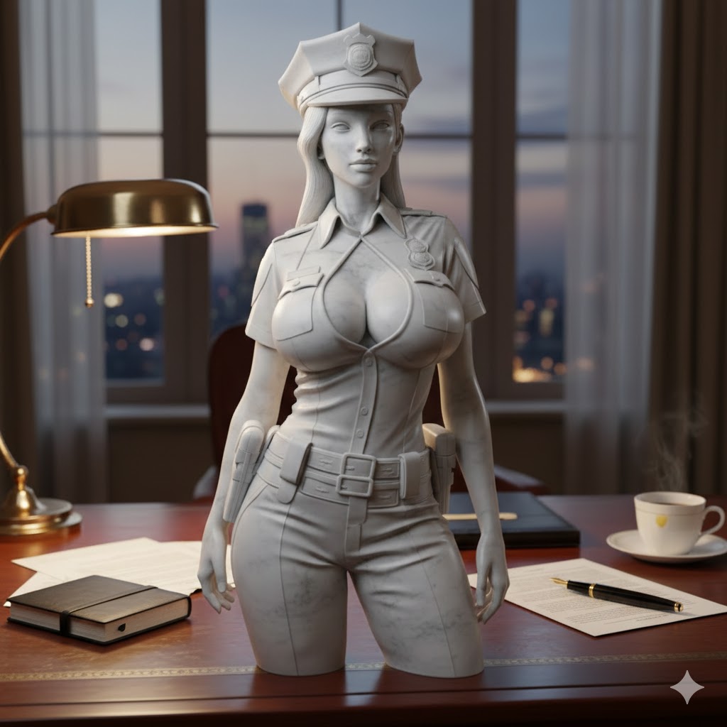 sexy woman in police uniform 3
