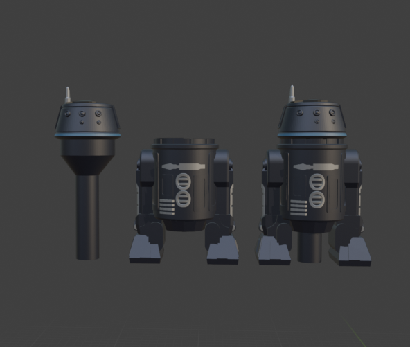 Miniatura 3 do modelo 3D Star Wars DJ Knobs - BB8 R2D2 & R4