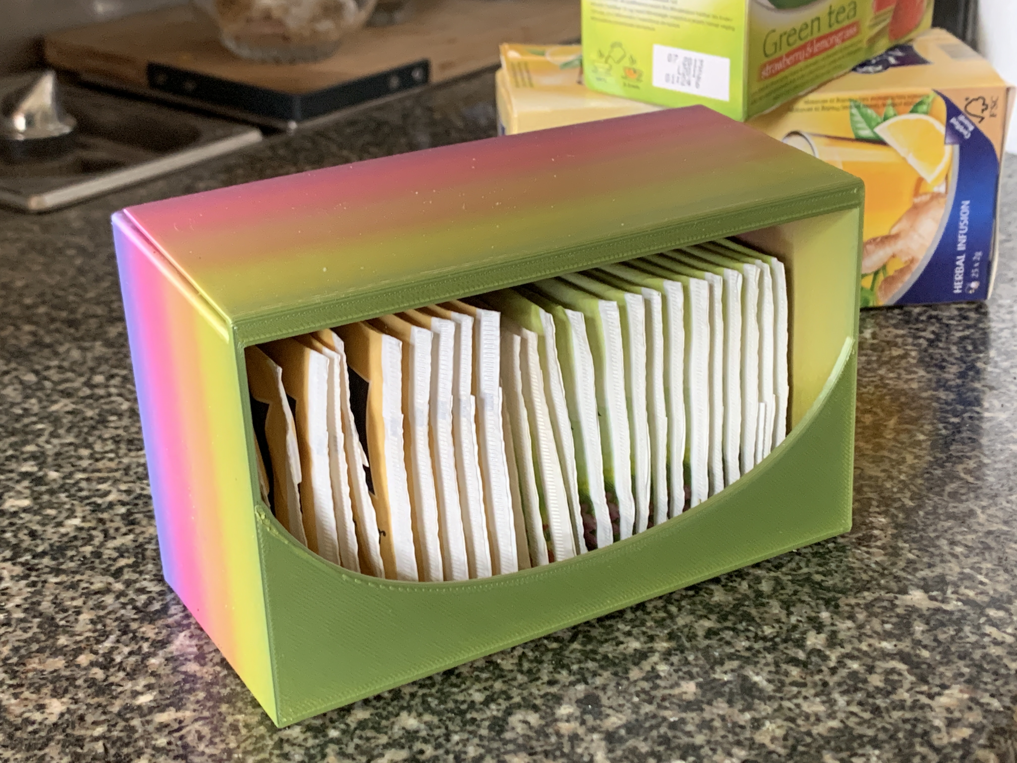 Miniatura 5 do modelo 3D Thin Shelf Tea Caddy