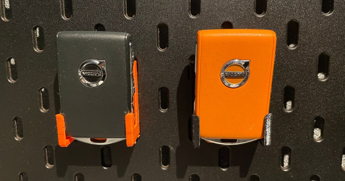 Ikea Skadis Volvo Key Holder by Franky13 Download free STL model
