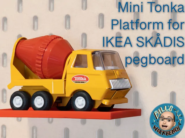 Mini Tonka Platform for IKEA Skadis pedboard