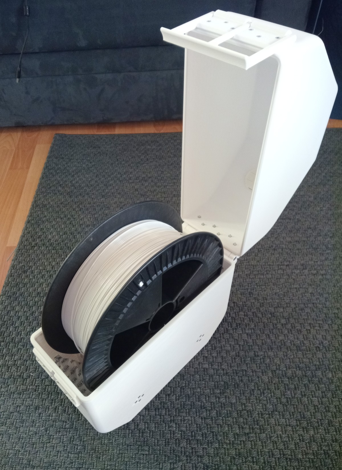 Print-from drybox for 300mm filament spools