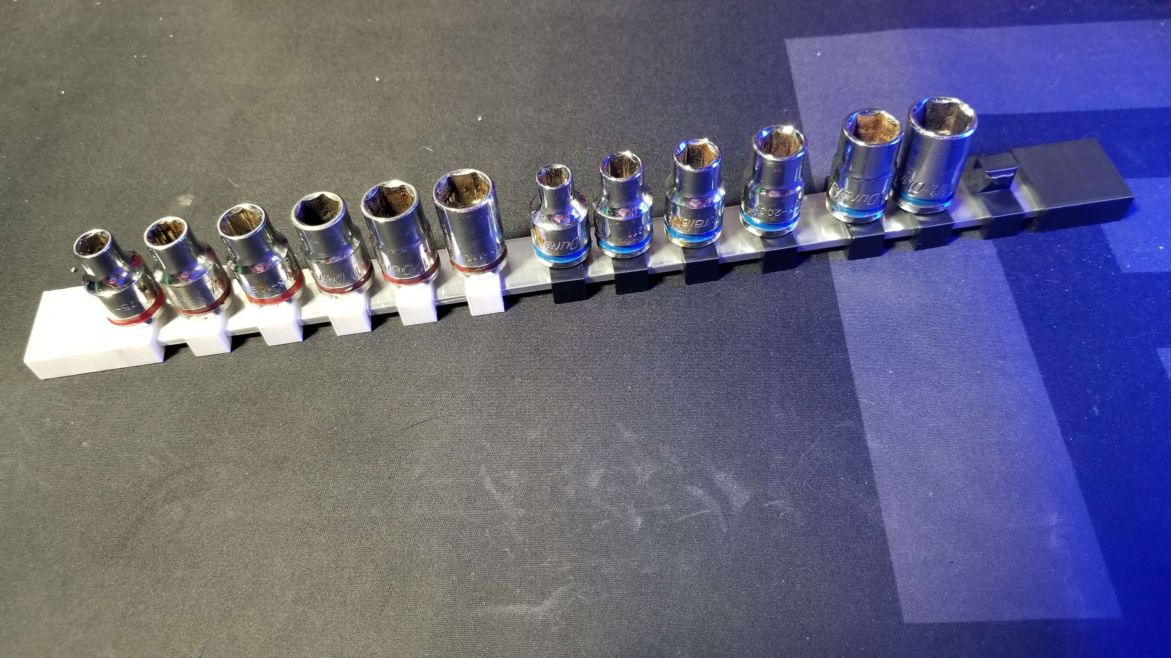 3/8 quot Drive socket organizer rail UPDATED by Over Download free STL 3/8 quot Drive socket organizer rail UPDATED by Over Download free STL