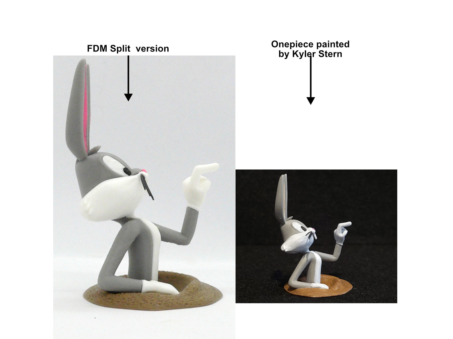 Miniatura 2 do modelo 3D Bugs Bunny - Onepiece