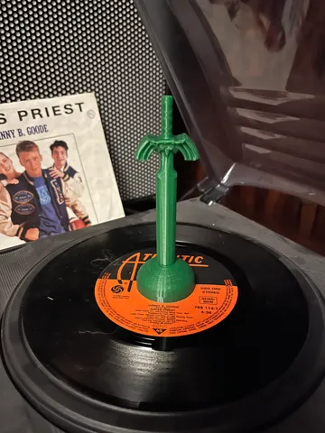 Zelda Master Sword 45 Record Adapter