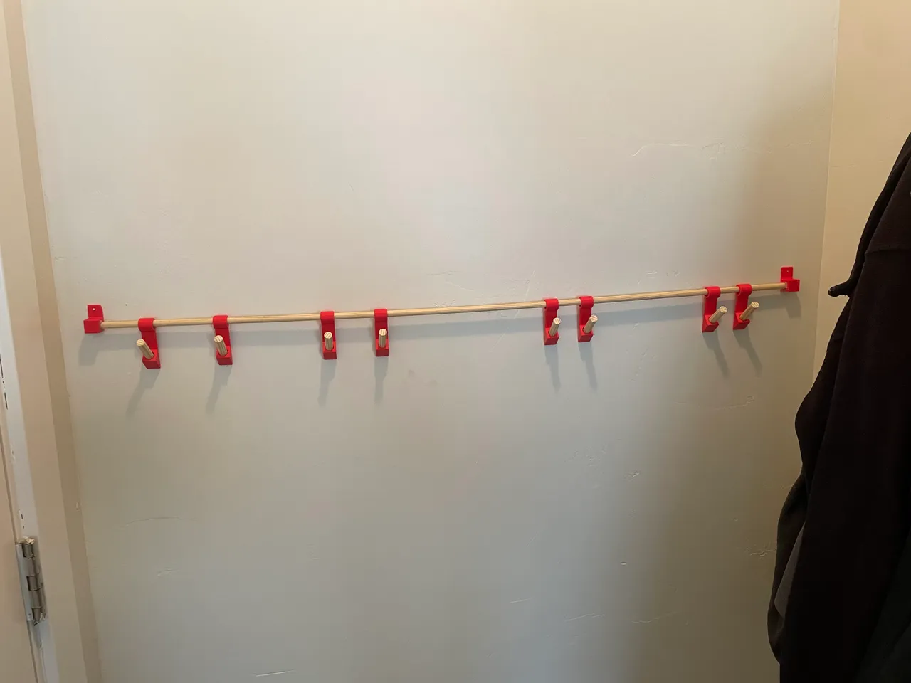 Dowel Shoe Rack/Clothes Hooks by Mark Grantony, Download free STL model