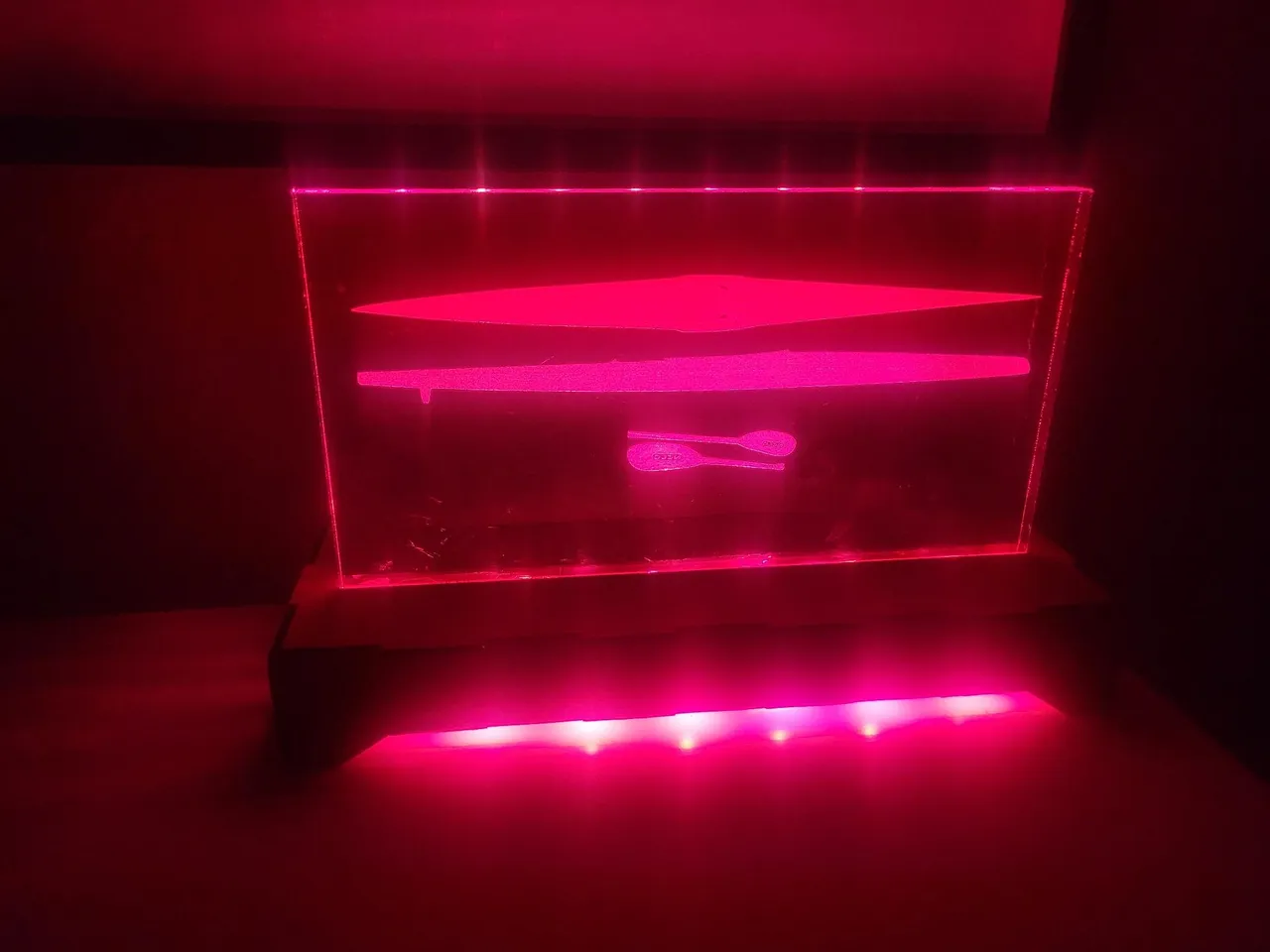Laser-cuttable led-sign (customisable) by LH | Download free STL model ...