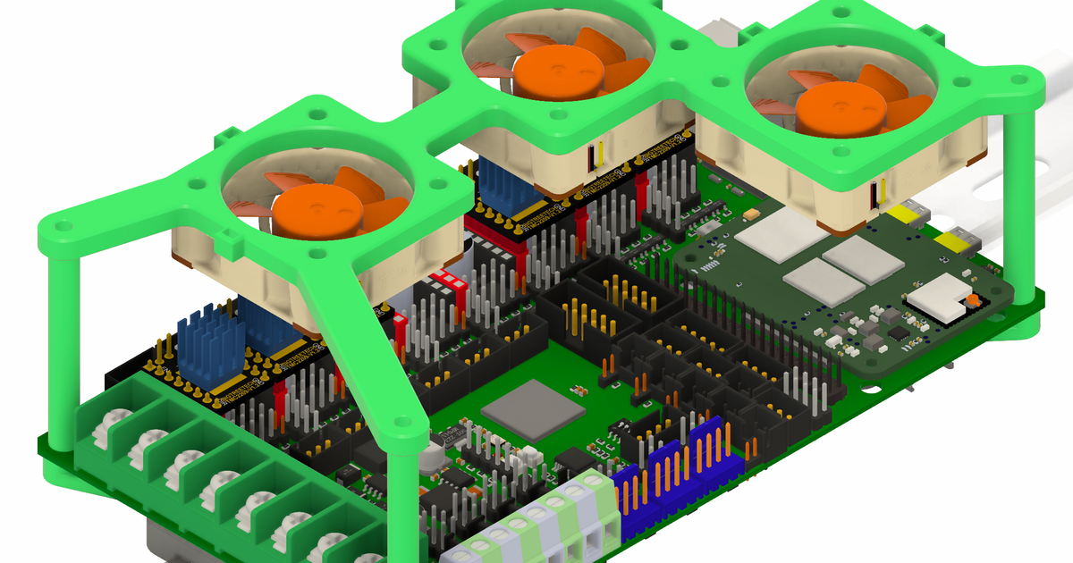 Manta M8P Mount for DIN Rail Bracket & Fan Mount by mmuellerphoto