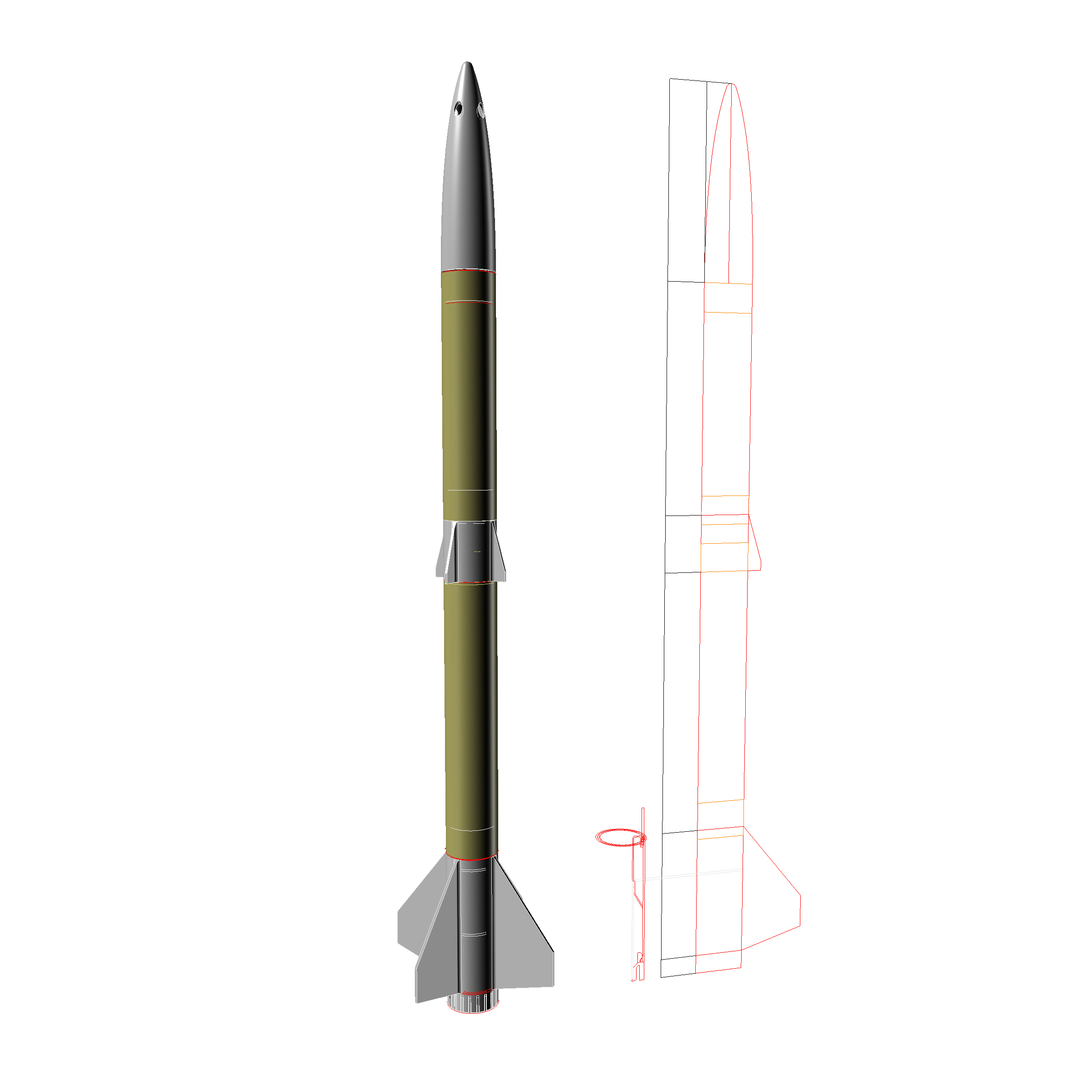 Whistle Tip Model Rocket by TperroneDesign | Download free STL model ...
