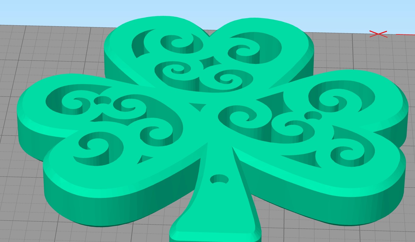 FixemDude Swirly Shamrock Remix for 6x3 Magnets