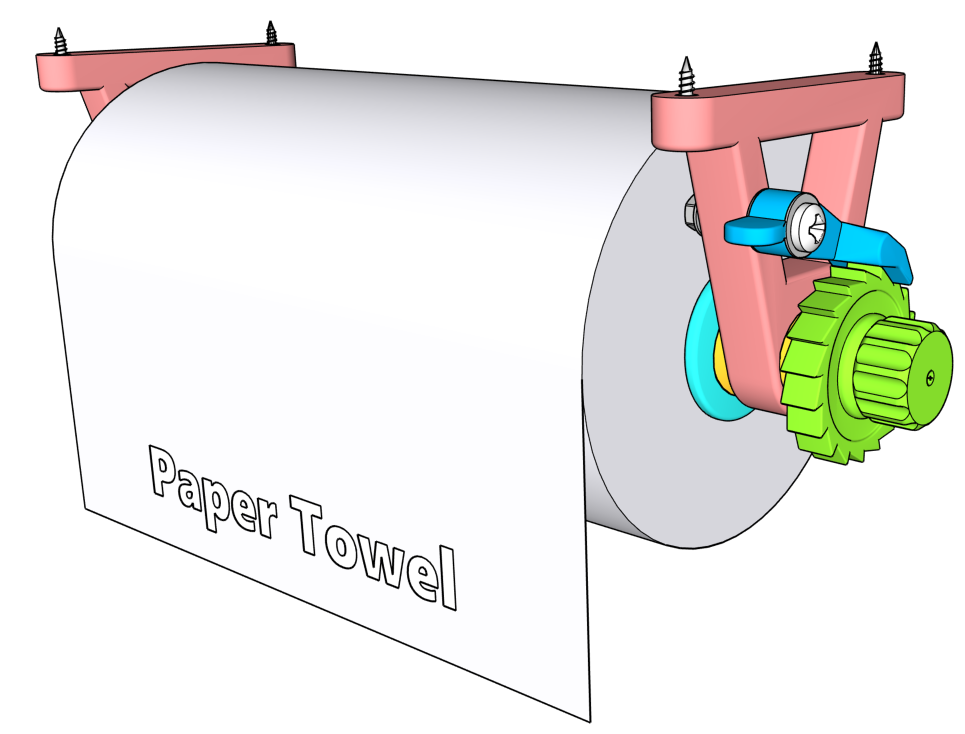 Paper Towel Dispenser - Ratcheted