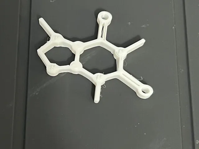 Caffeine Molecule earring