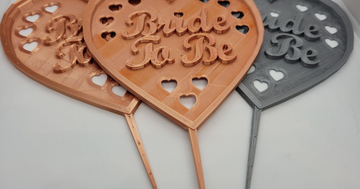 A Cake Topper Design For A Bridal Shower Bride To Be By Dansy   Bride To Be Cake Topper 