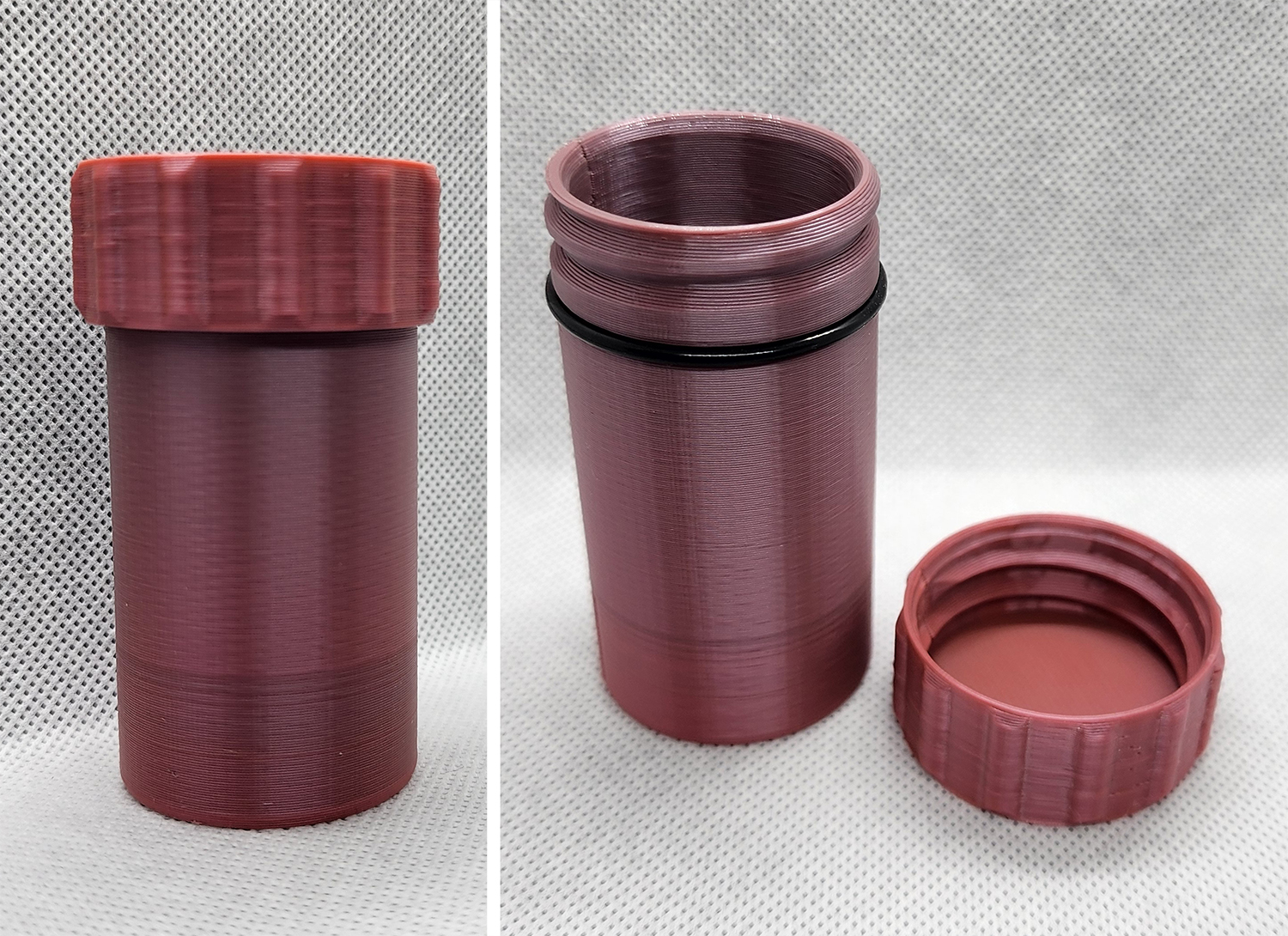 Airtight Bottle with 37mm O-Ring 3D model thumbnail