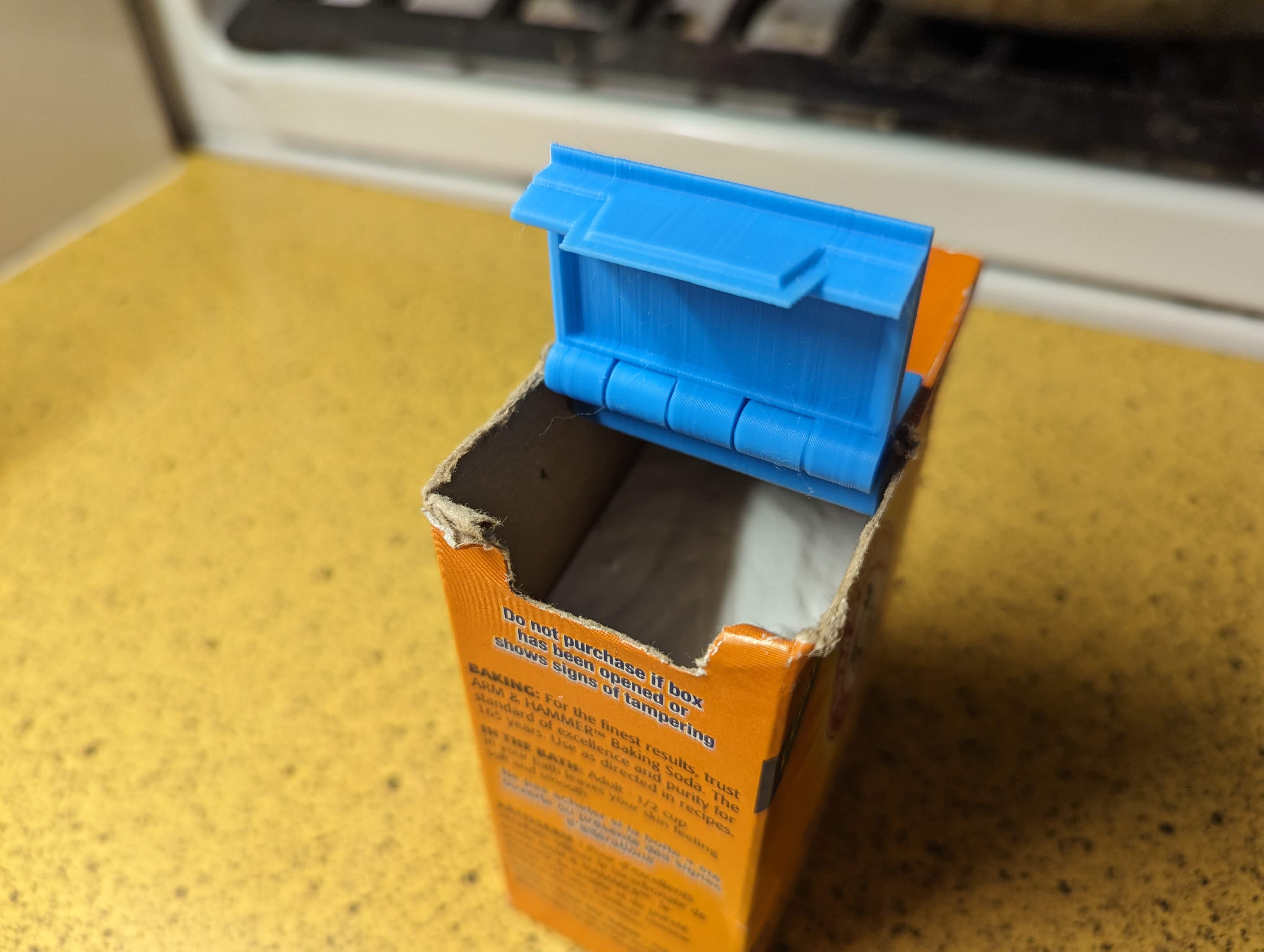 Baking Soda Box Lid v2 - With PiP hinge! by Jamehz | Download free STL ...