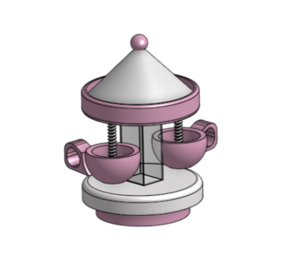 Spinning Carousel Tea Holder