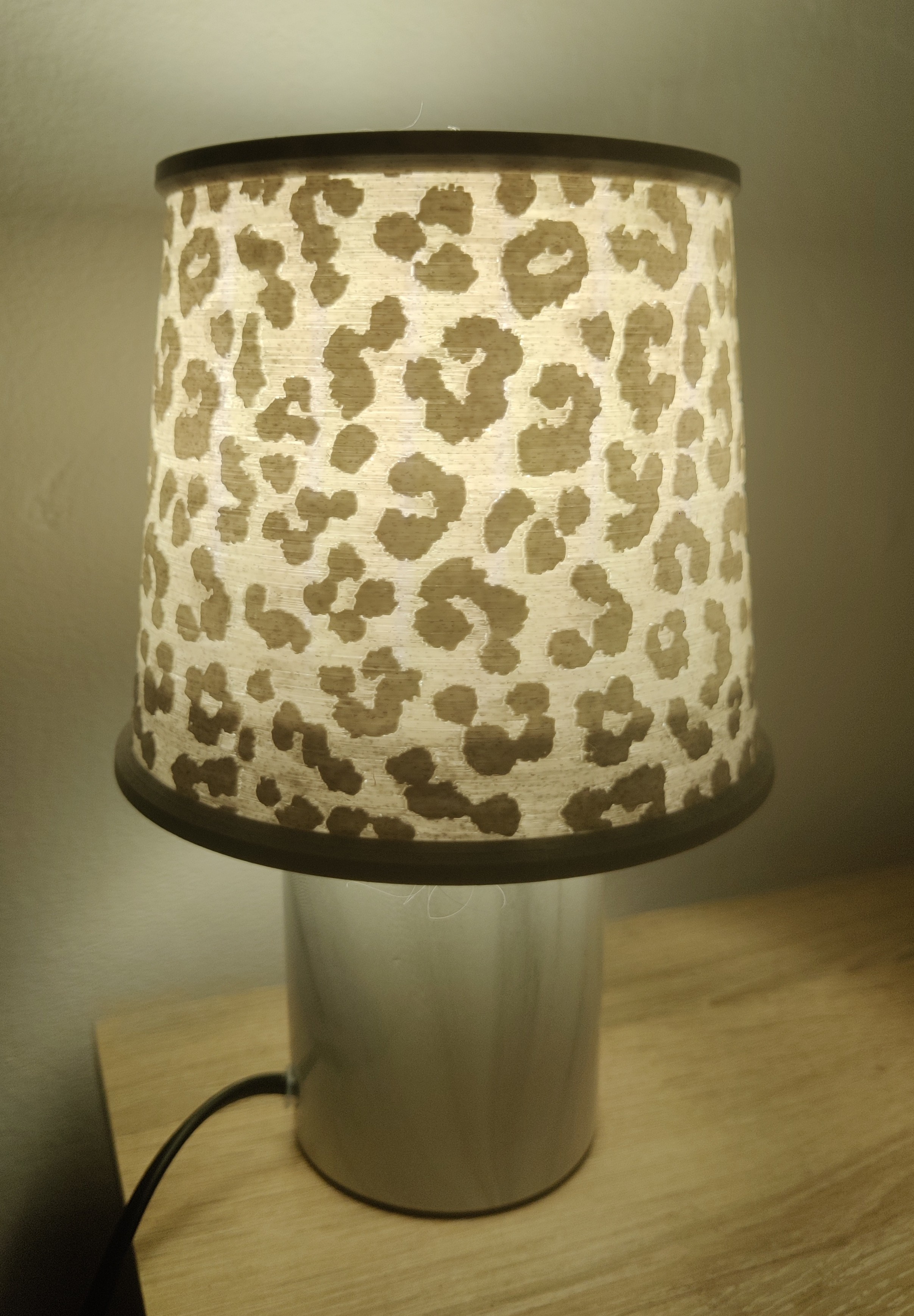 5$ Leopard Imprint Litophane Lamp