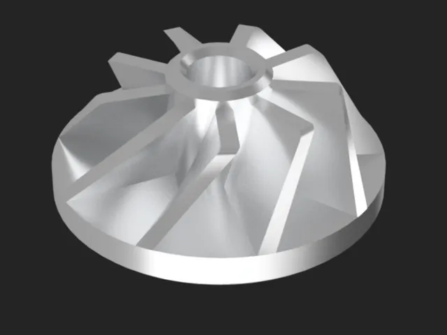 45 RPM Adapter - Turbocharger Compressor Wheel