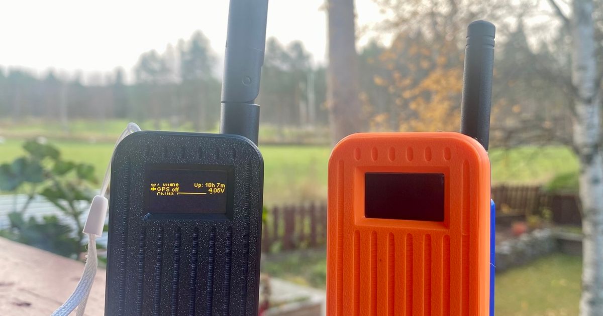 Faketec V4 case Meshtastic MeshPhone with GPS and Oled
