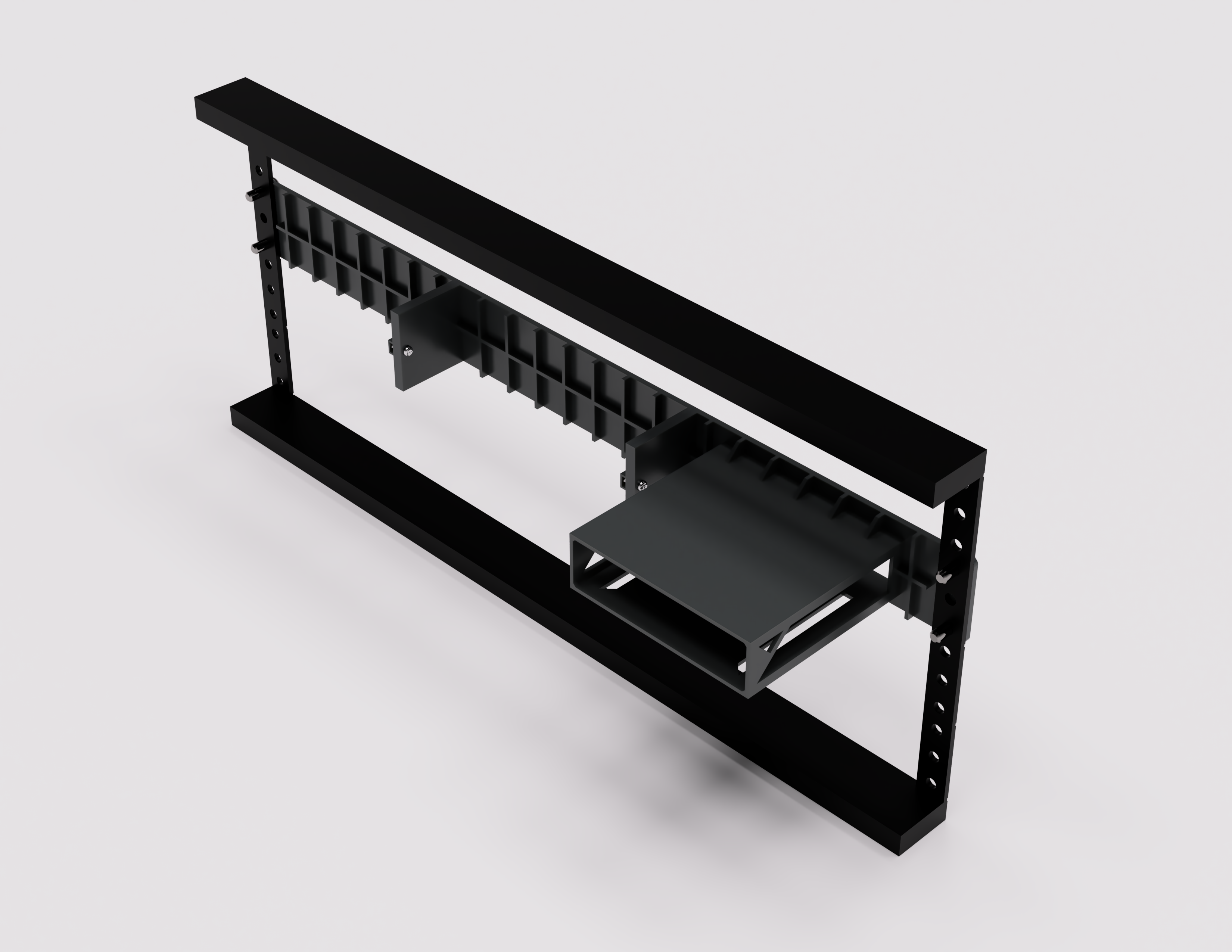 Miniatura 3 do modelo 3D Rack mount network switch bracket